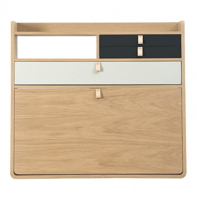 HARTOE 할토 Gaston wall desk 80 cm oak - 라이트 그레이 다크그레이 HO12010721987
