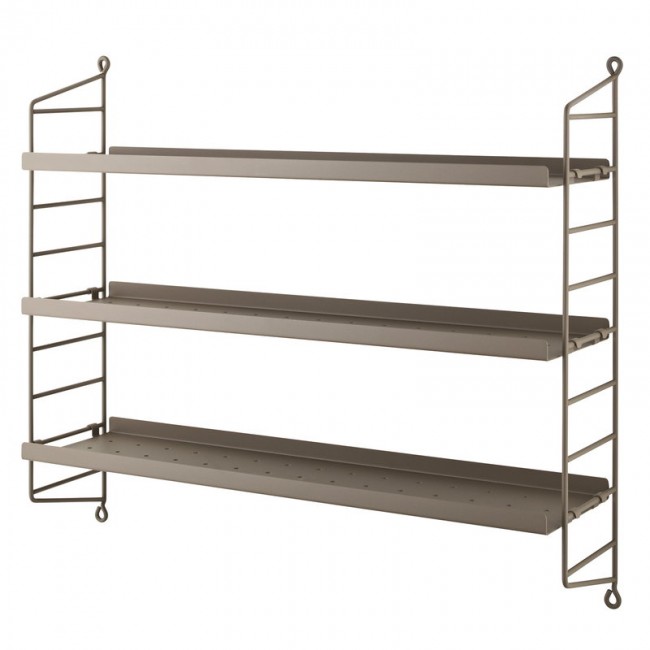 STRING FURNITURE 스트링 Pocket shelf metal 타우페 AK211451