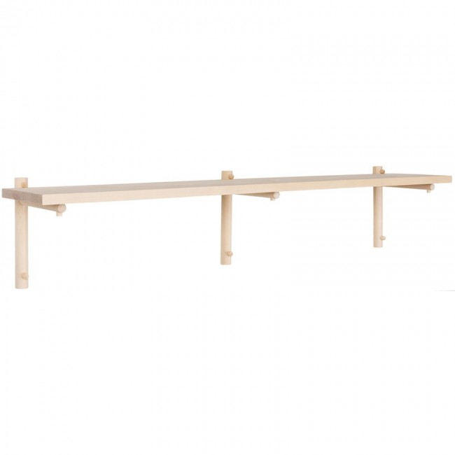 Verso Design Tikas wall shelf 24 x 120 cm birch VDWTS5-00