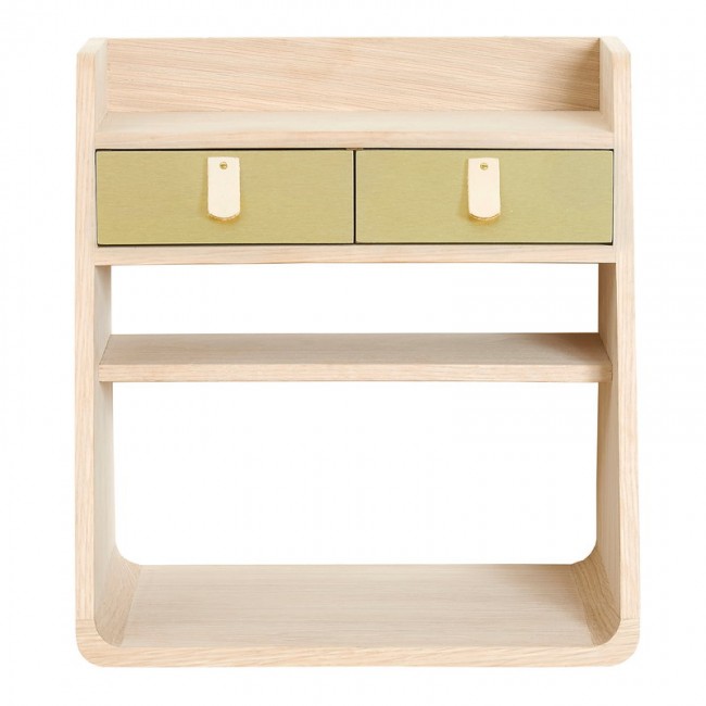 HARTOE 할토 Suzon wall shelf oak - 브라스 HO12010721514