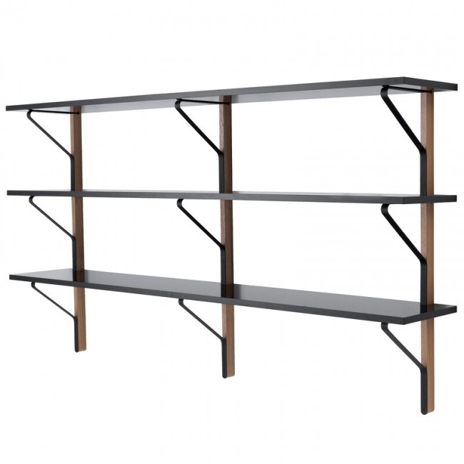 ARTEK 카아리 월 쉘프 벽선반 REB 008 블랙 - oak Artek Kaari wall shelf REB 008  black - oak 04563