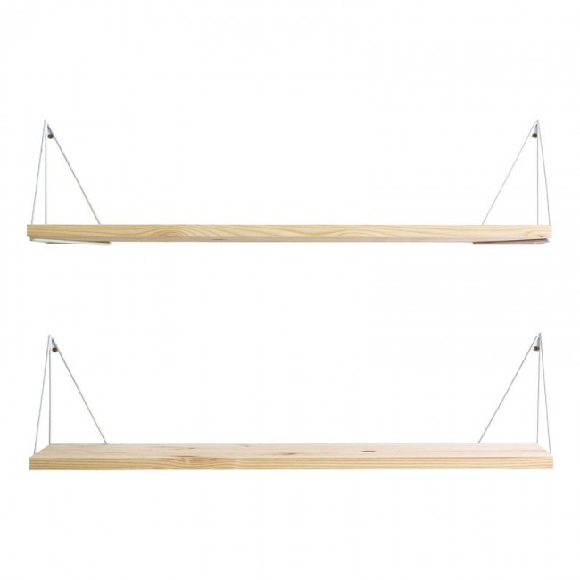 MAZE 메이즈 Pythagoras Play shelf with brackets 2 pcs pine - 화이트 MZ604600