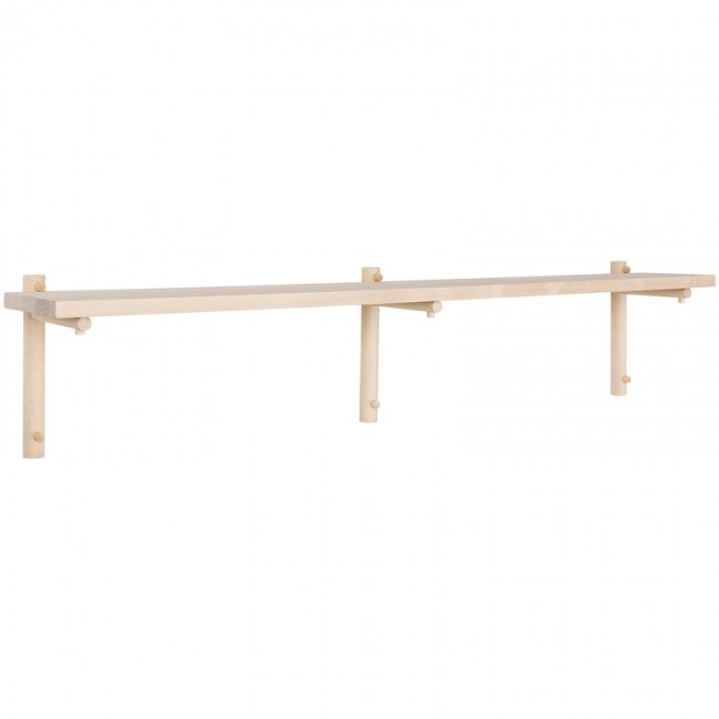 Verso Design Tikas wall shelf 19 x 120 cm birch VDWTS3-00