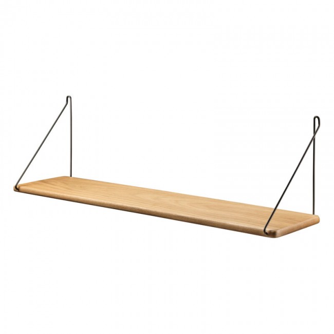 FDB MOEBLER 모블러 B145 shelf 20 x 90 cm 래커 oak - 블랙 FDBB1452021101