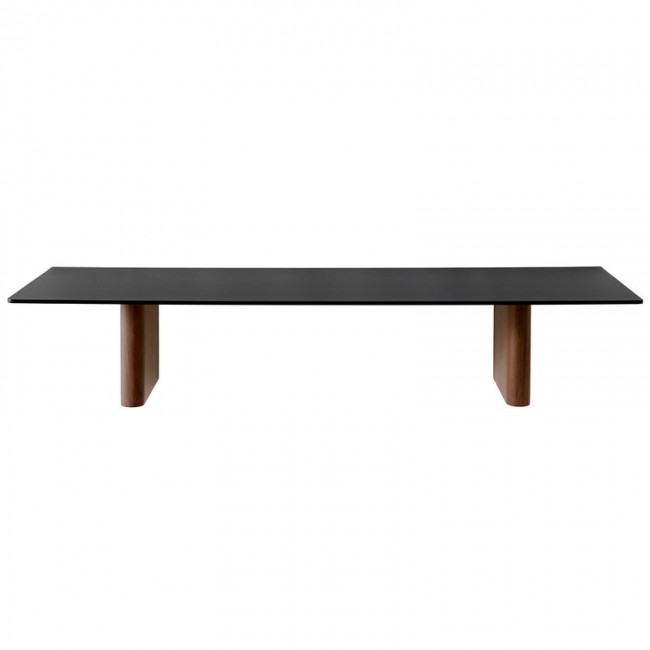 &TRADITION 앤트레디션 Column JA2 wall shelf 80 x 25 cm walnut - 블랙 aluminium TR86302002