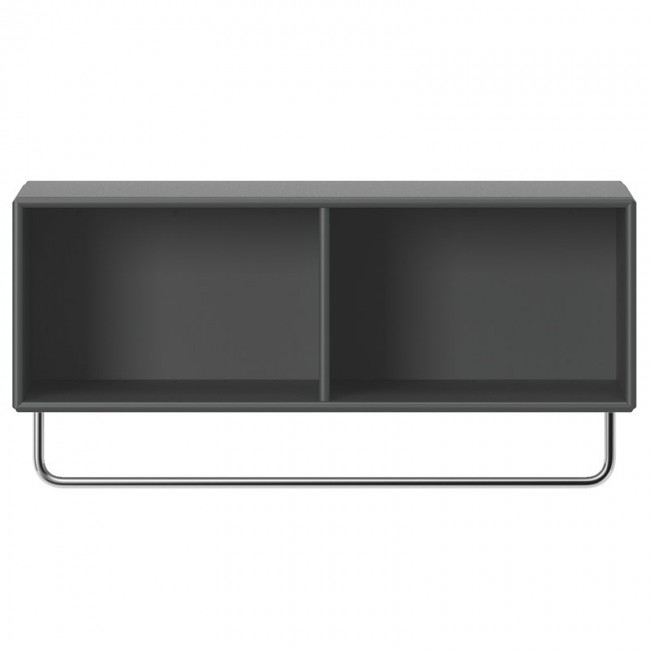 MONTANA FURNITURE 몬타나 Coat hat shelf with clothes rack 04 Antracite MONCOAT-WALL-0404-QS