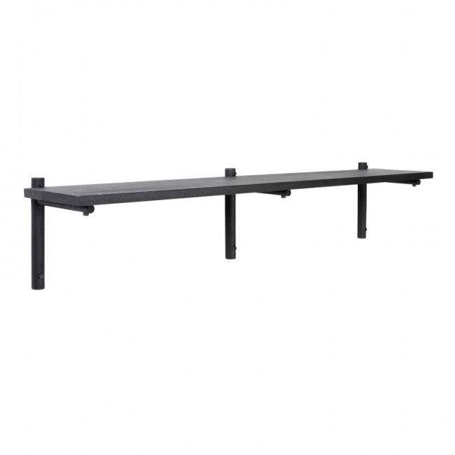Verso Design Tikas wall shelf 24 x 120 cm 블랙 VDWTS5-01