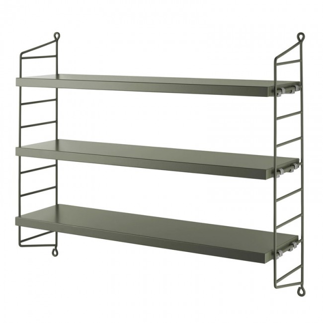 STRING FURNITURE 스트링 Pocket shelf sage AK211600