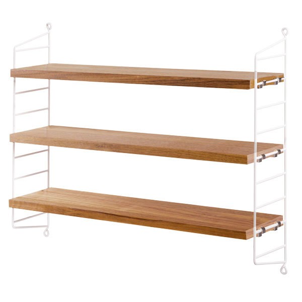 STRING FURNITURE 스트링 Pocket shelf OAK-화이트 AK211252