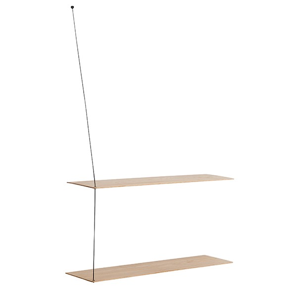 WOUD 우드 Stedge 2.0 shelf 80 cm 화이트 pigmented 래커 oak WD140012
