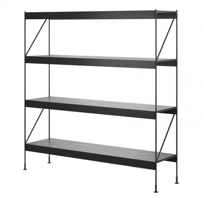 MENU Zet Storage 시스템 H158 블랙 steel - 블랙 오크 MENU Zet Storage System  H158  black steel - black oak 04318