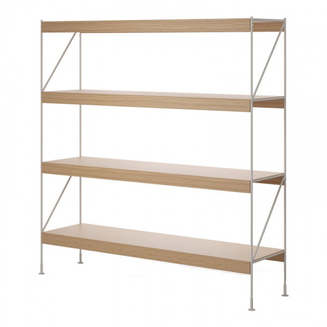 MENU Zet Storage 시스템 H158 ivory steel - oak MENU Zet Storage System  H158  ivory steel - oak 04317