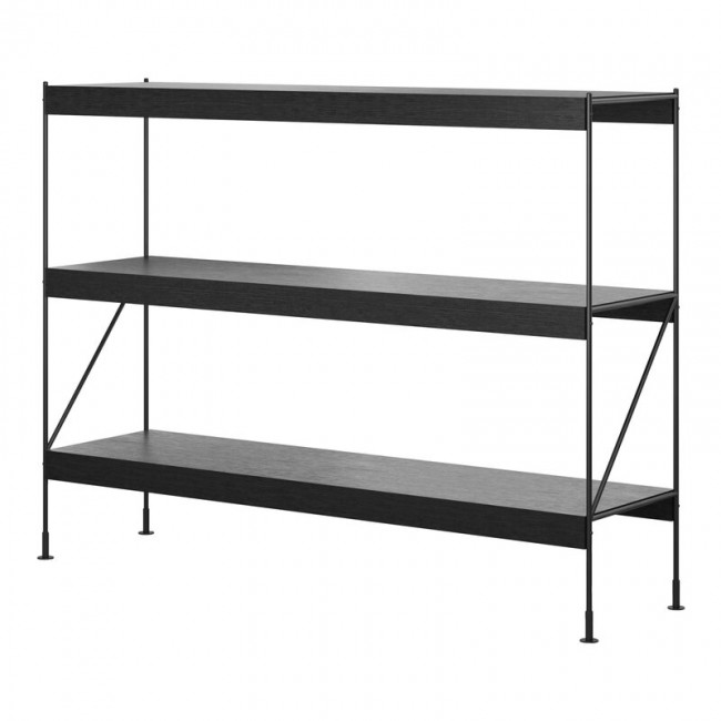 MENU Zet Storage 시스템 H114 블랙 steel - 블랙 오크 MENU Zet Storage System  H114  black steel - black oak 04309