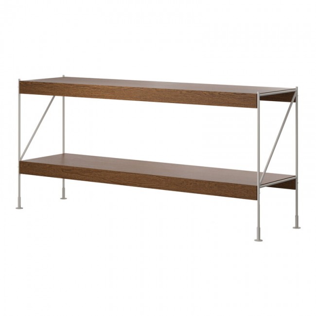 MENU Zet Storage 시스템 H70 ivory steel - 다크 stained oak MENU Zet Storage System  H70  ivory steel - dark stained oak 04306