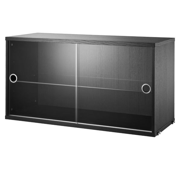 STRING FURNITURE 스트링 display cabinet 블랙 stained ash AK211278