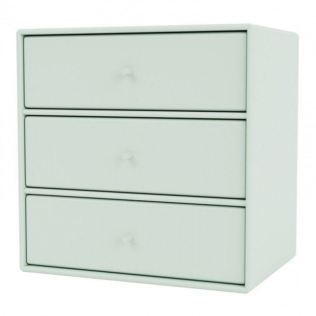 MONTANA FURNITURE 몬타나 Mini module with 3 drawers 161 Mist MON1007-161