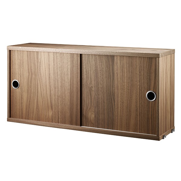 STRING FURNITURE 스트링 cabinet 78 x 20 cm walnut AK211328
