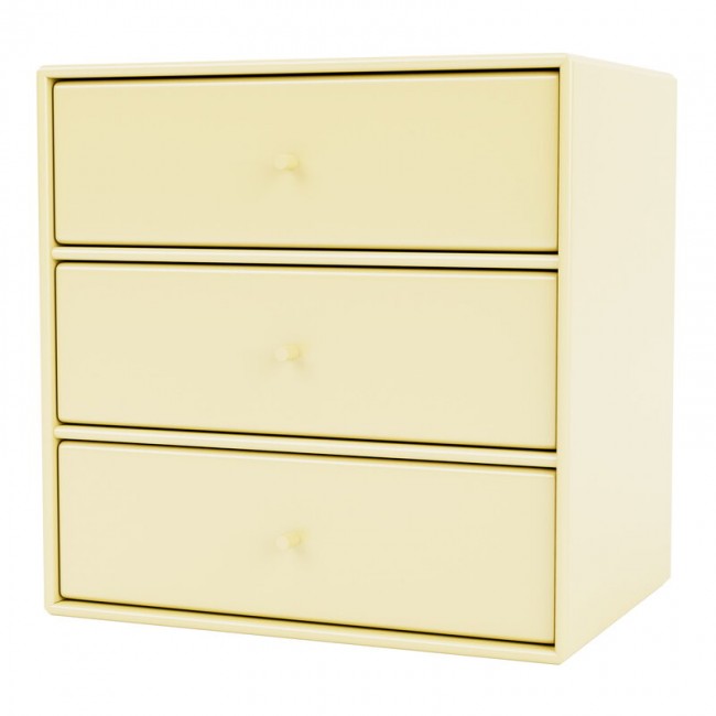 MONTANA FURNITURE 몬타나 Mini module with 3 drawers 159 Camomile MON1007-159