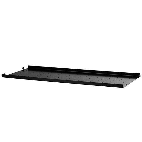 STRING FURNITURE 스트링 metal shelf 78 x 30 cm low 블랙 AK211334