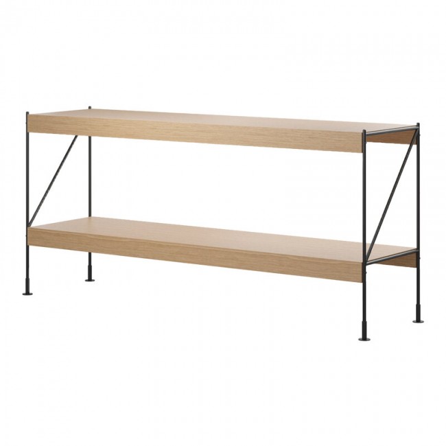 MENU Zet Storage 시스템 H70 블랙 steel - oak MENU Zet Storage System  H70  black steel - oak 04099
