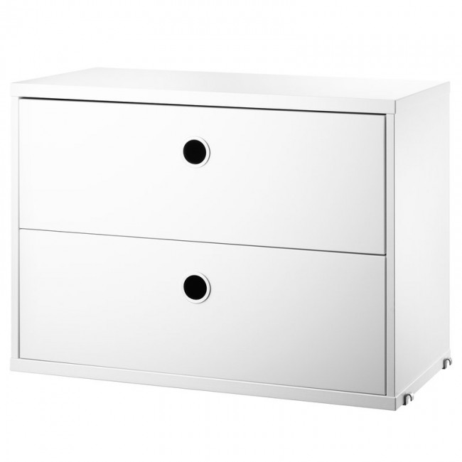 STRING FURNITURE 스트링 chest with 2 drawers 58 x 30 cm 화이트 AK211382