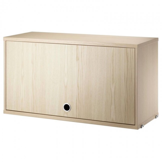 STRING FURNITURE 스트링 cabinet with flip door 78 x 30 cm ash AK-CF7830-06-1