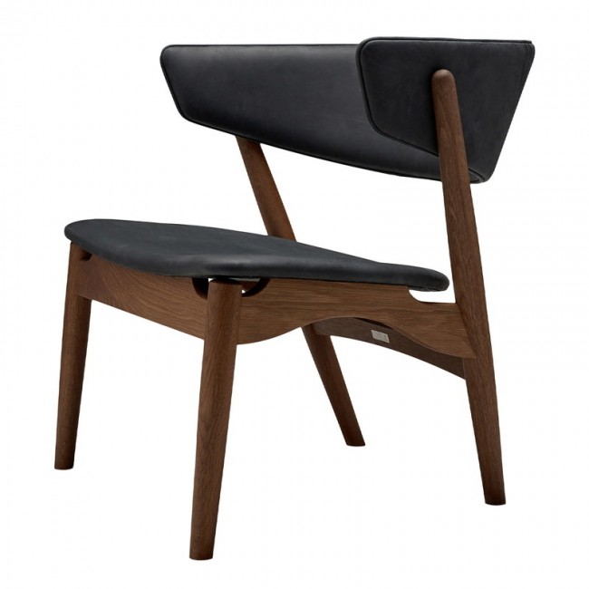 Sibast No 7 Lounge 의자 fully upholstered 스모크 oak - 앤트러사이트 le SBNO7LC-SMO-21003