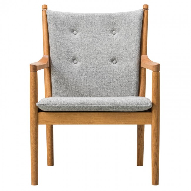 FREDERICIA 프레데리시아 Wegner 1788 easy 의자 oiled oak - Hallingdal65 130 FRE1788-OO-HAL65-0130