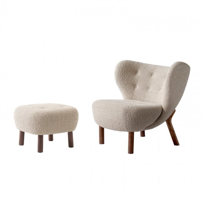 &TRADITION 앤트레디션 Little Petra lounge 의자 and pouf Karakorum 003 - walnut TR69112913