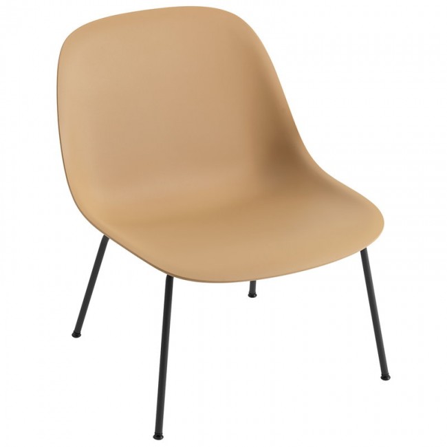 MUUTO 무토 Fiber lounge 의자 튜브 base ochre - 블랙 MU25507