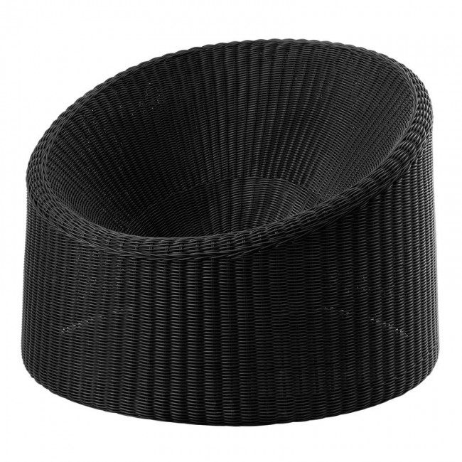 EERO AARNIO ORIGINALS 에로 아르니오 코끼리 Boot lounge 의자 블랙 polyrattan EAEE140004