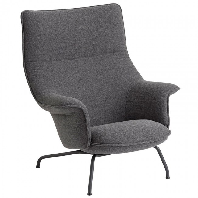 MUUTO 무토 Doze lounge 의자 Ocean 80 - 앤트러사이트 MU87000-BLCK-80
