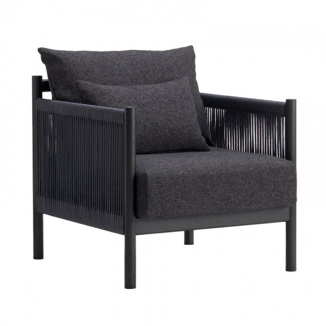 Ariake Braid lounge 의자 블랙 ARI6289