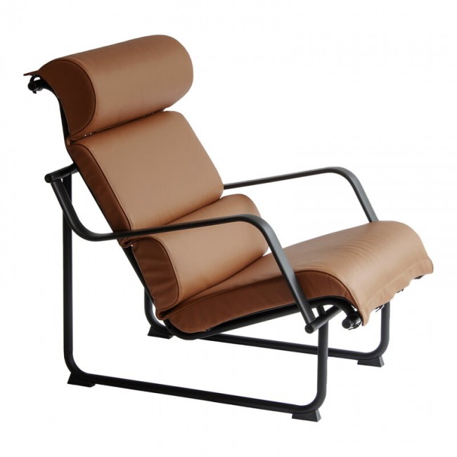 Yrjoe Kukkapuro Remmi lounge 의자 블랙 - 코냑 leather MOD-37YRKUREMUNRU