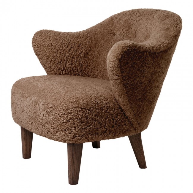 BY LASSEN 바이라센 Ingeborg lounge 의자 Sahara sheepskin - 스모크 oak BY570006