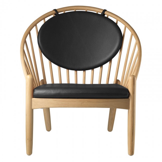 FDB MOEBLER 모블러 J166 Joerna 암체어 oak - 블랙 leather FDBJ1663001100513