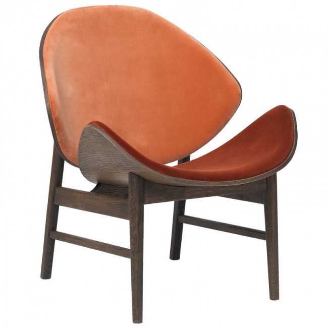 WARM NORDIC 웜 노르딕 The 오렌지 lounge 의자 스모크 oak - brick red/rusty 로즈 WA2201040