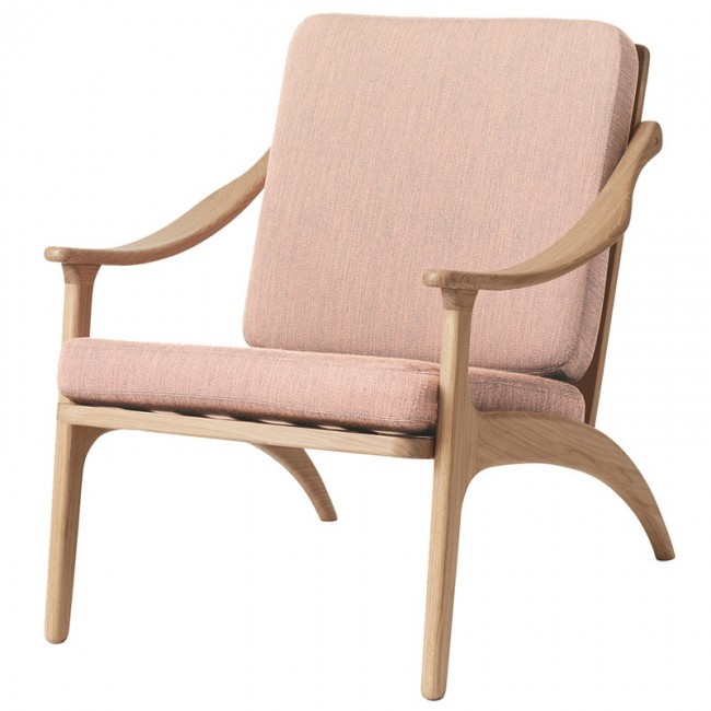 WARM NORDIC 웜 노르딕 Lean Back lounge 의자 화이트 oiled oak - 로즈 WA2201021