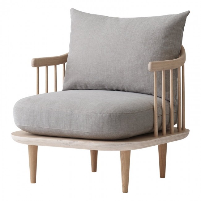 &TRADITION 앤트레디션 Fly SC10 lounge 의자 화이트 oiled oak - Hot Madison 094 TR65173001