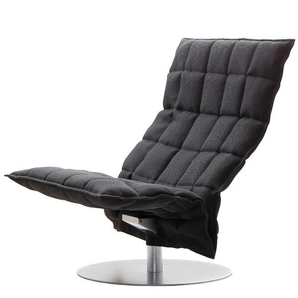 Woodnotes K 의자 swivel base wide 블랙 WN46005-25699