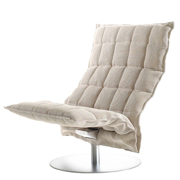Woodnotes K 의자 swivel base wide STONE/화이트 WN46005-256151