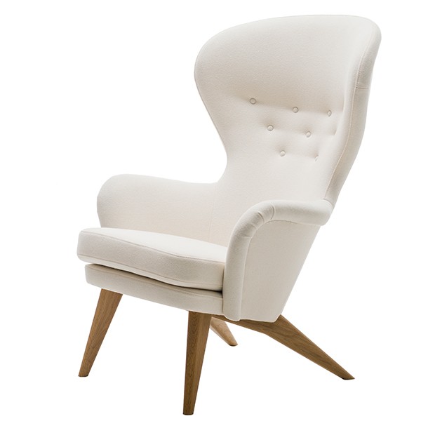 Ornas Siesta lounge 의자 oak - 화이트 Tonus 100 FT107015-TN100