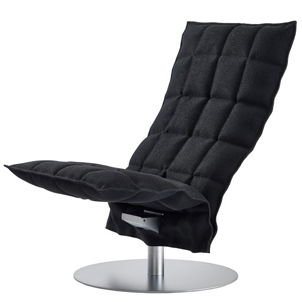 Woodnotes K 의자 swivel base narrow 블랙 WN46007-25699