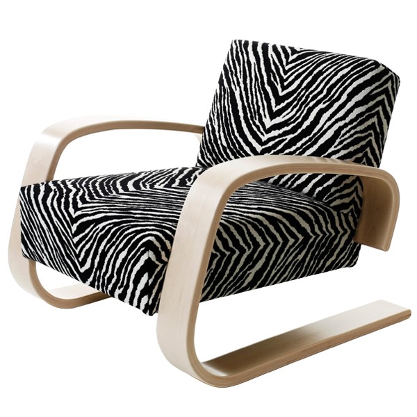 ARTEK 알토 암체어 400 Tank zebra 패브릭 Artek Aalto armchair 400 Tank  zebra fabric 03726
