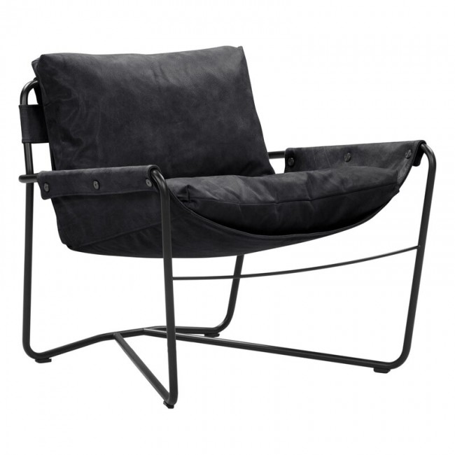 Interface Bug 암체어 low 블랙 leather Moderno IF-BUG-LOUNGECHAIR-LOW-MODERNO-BLACK