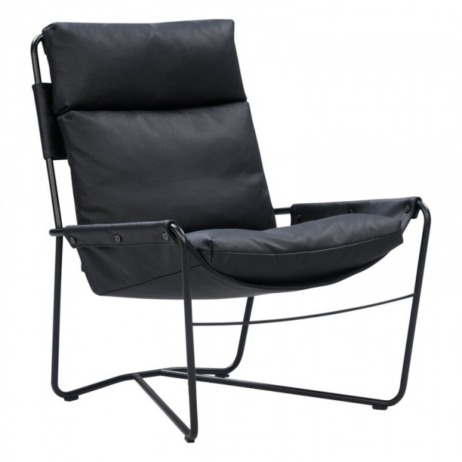 Interface Bug 암체어 high 블랙 leather Moderno IF-BUG-LOUNGECHAIR-HIGH-MODERNO-BLACK