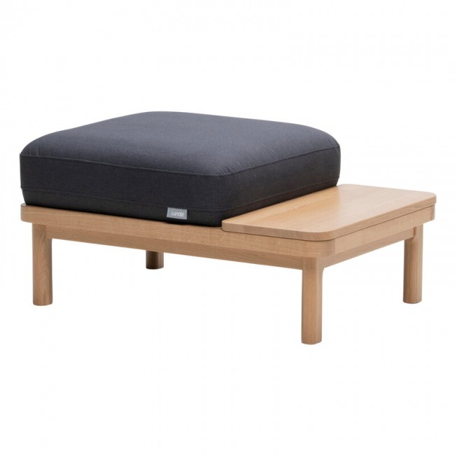 Lundia Hetki ottoman oak base - 다크그레이 그린WAY Plain 020 LUG28