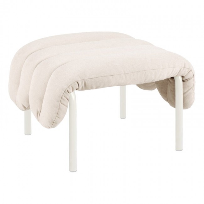 Hem Puffy ottoman 네츄럴 - cream steel HE20292
