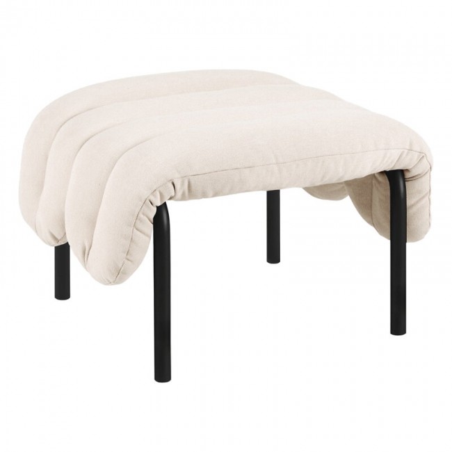 Hem Puffy ottoman 네츄럴 - 블랙 grey steel HE20289