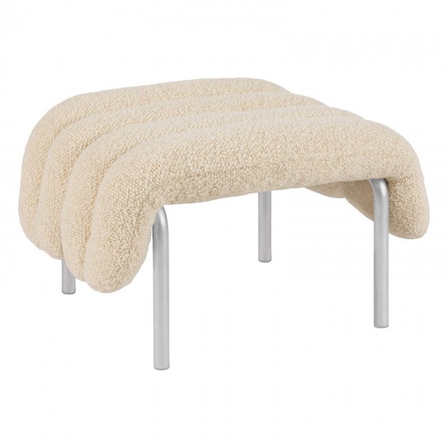 Hem Puffy ottoman 에그SHELL boucle - 스테인리스 스틸 HE20301